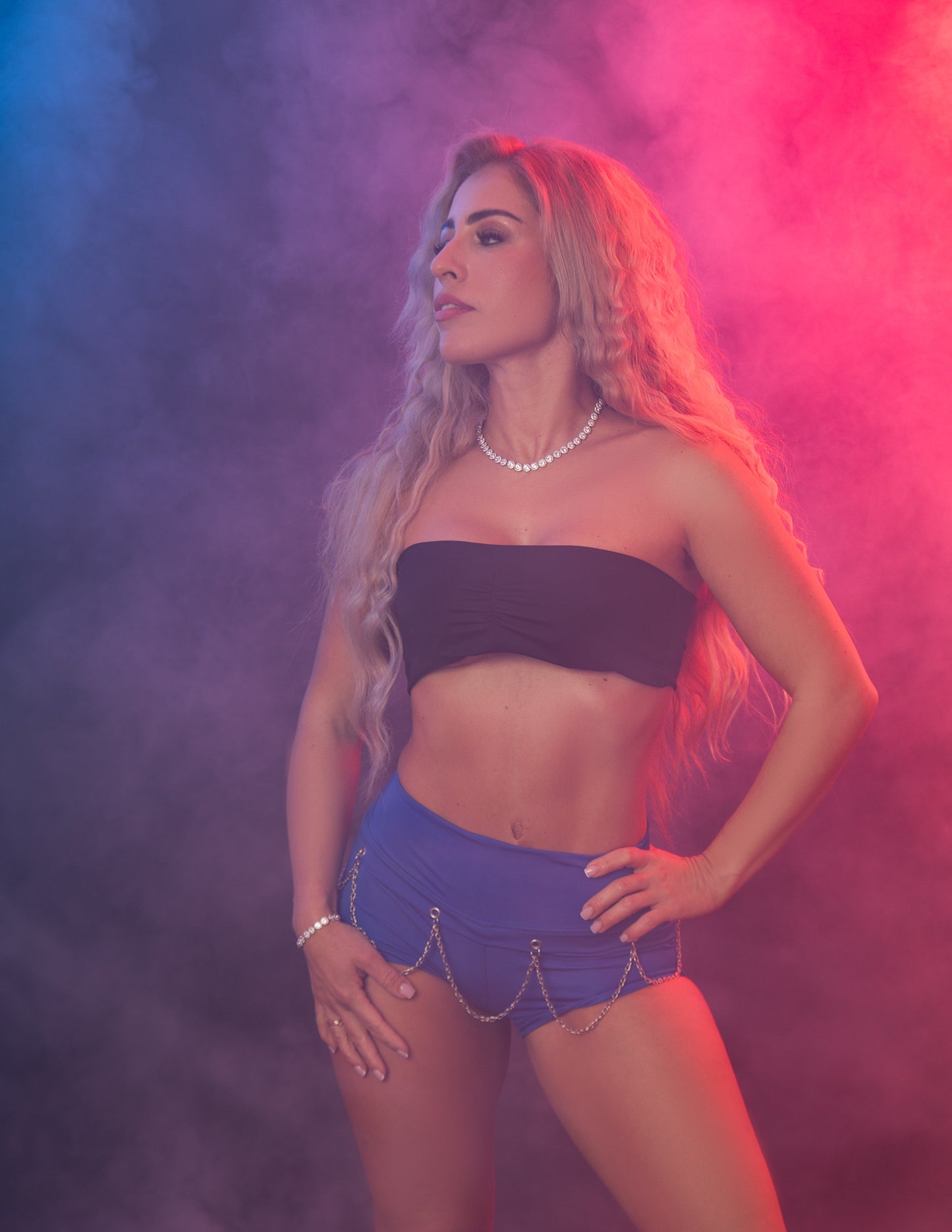 dancewear london for women. twerk clothes, twerk shorts. blue twerk shorts, booty shorts, chain shorts, cut out twerk shorts, dance costume.  twerk outfit. pole dance outfit, best twerk shorts.