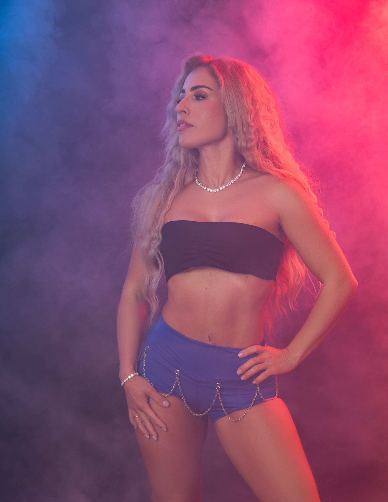 dancewear london for women. twerk clothes, twerk shorts. blue twerk shorts, booty shorts, chain shorts, cut out twerk shorts, dance costume.  twerk outfit. pole dance outfit, best twerk shorts.